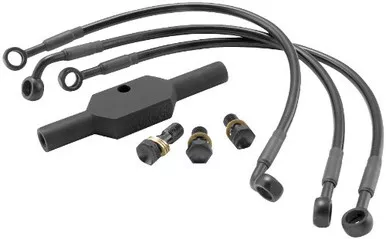 Goodridge Ebony Brake Line Kit Dyna Single Front – HD0010-1FPBK/BK