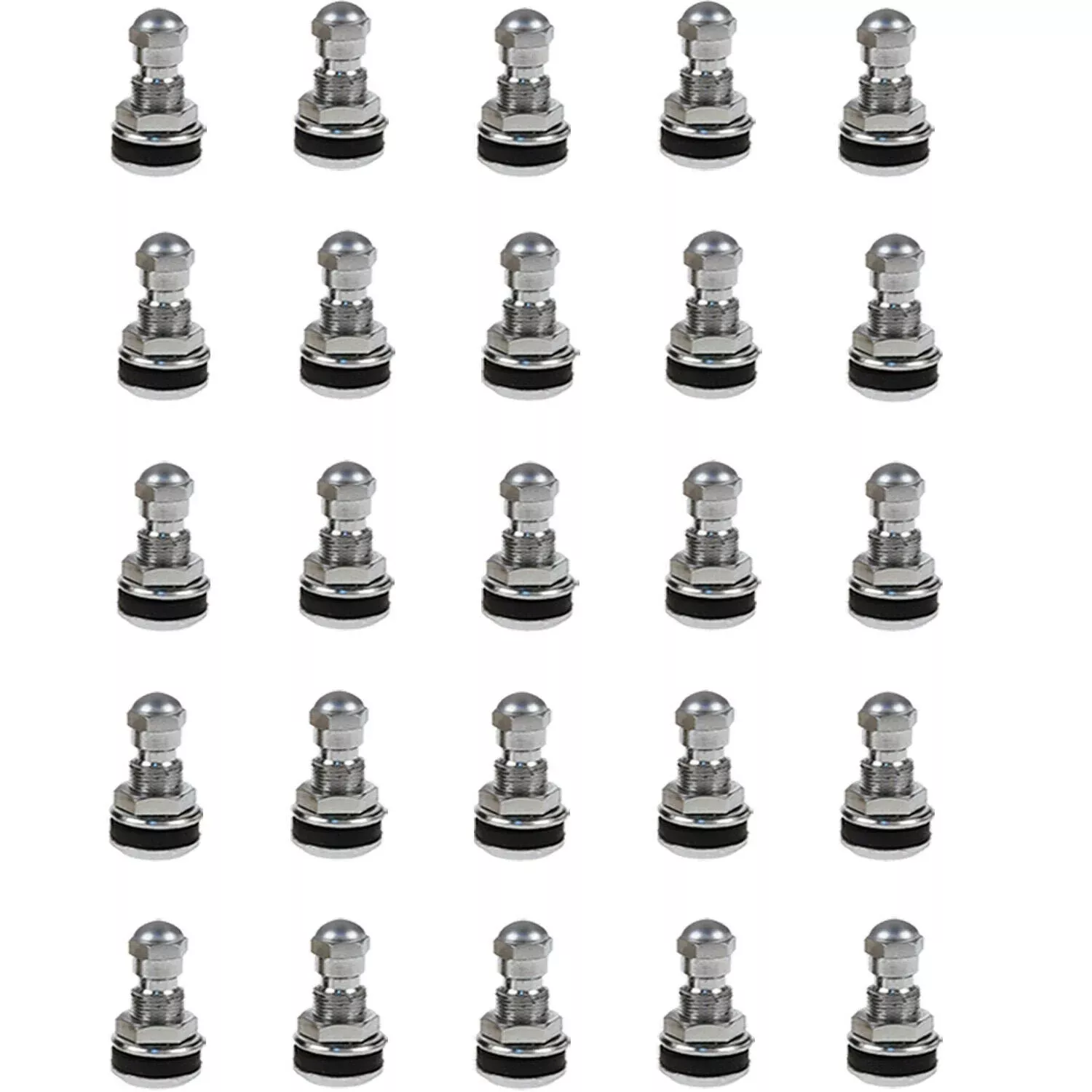 GR-5991B Chrome Clamp In Valve Stem for .453 and .625 Valve Holes Pack of 25