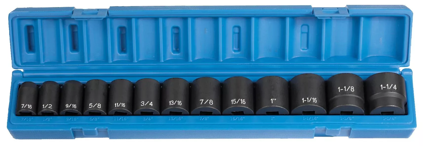 Grey Pneumatic 1312 1/2” Drive Standard Length Fractional Set – 13 Piece