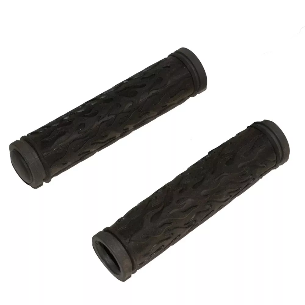 Grips,Black Flame Style (Pair); Stella 2T