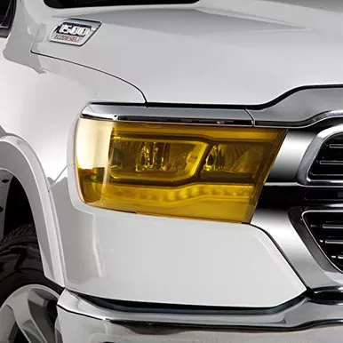 GT Styling GT0768Y Transparent Yellow Headlight Cover 2 Pc