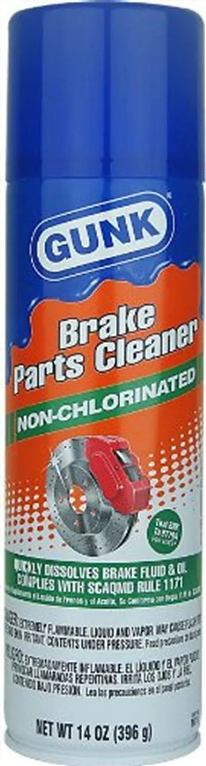 Gunk M710 Non-Chlorinated Low VOC Brake Parts Cleaner – 14oz