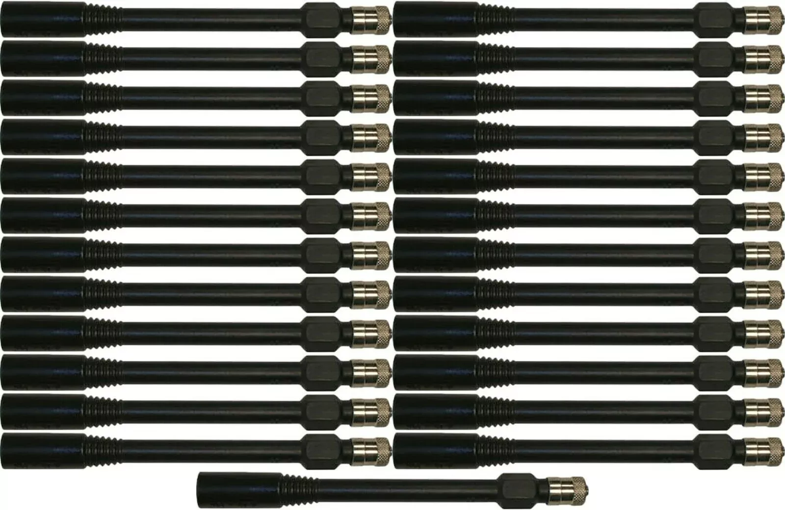 Haltec HE-351 3.82″ Black Polymer Plastic Valve Extension Pack of 25
