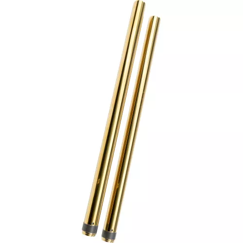 HardDrive 39mm Gold Fork Tubes for Harley Dyna & Sportster – Standard Length