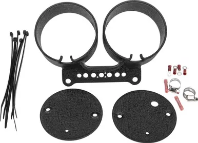 Harddrive Dual Gauge Mount Bracket Kit Black - 169390