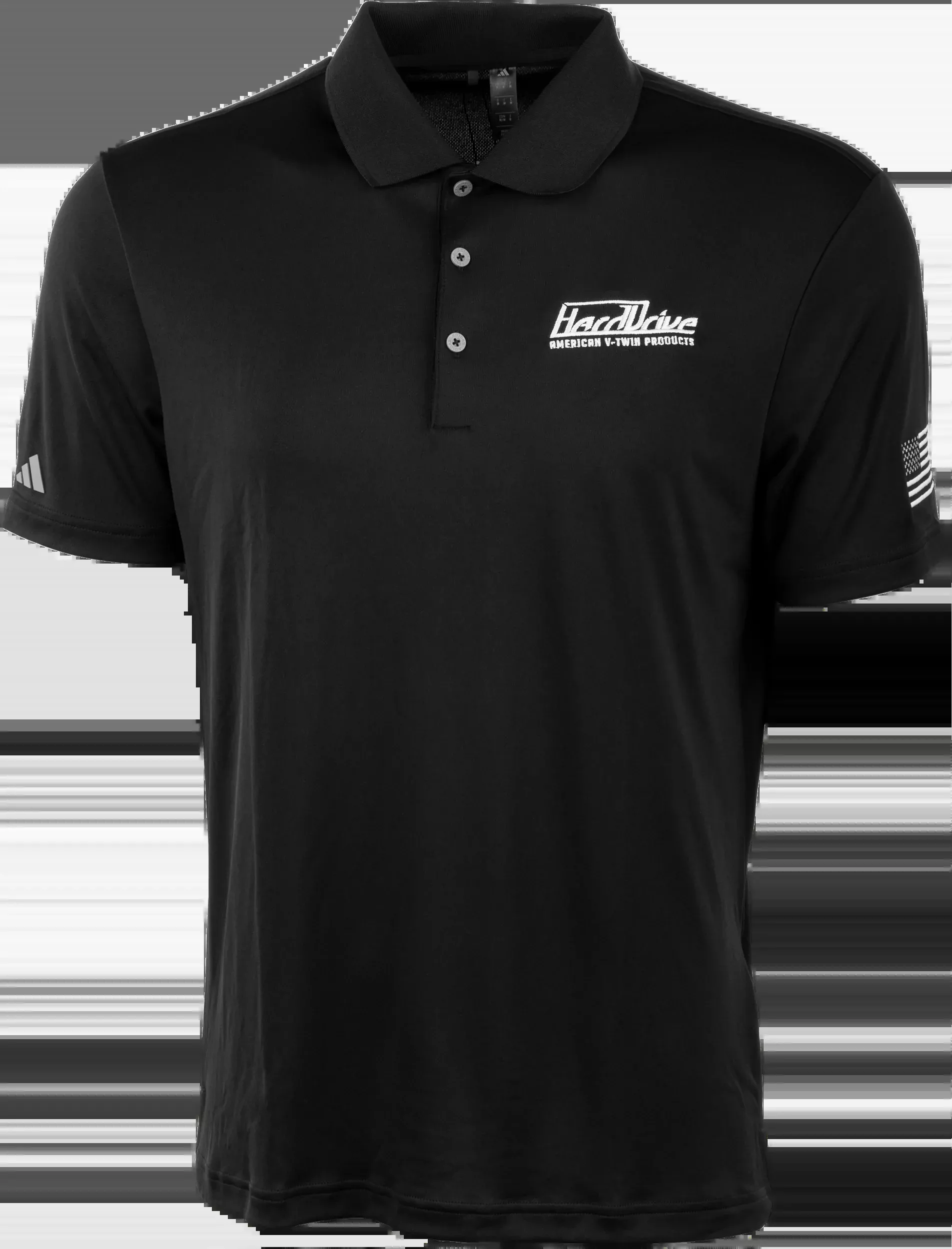 HardDrive Polo Black/White Small – Comfortable and Stylish Men’s Polo Shirt