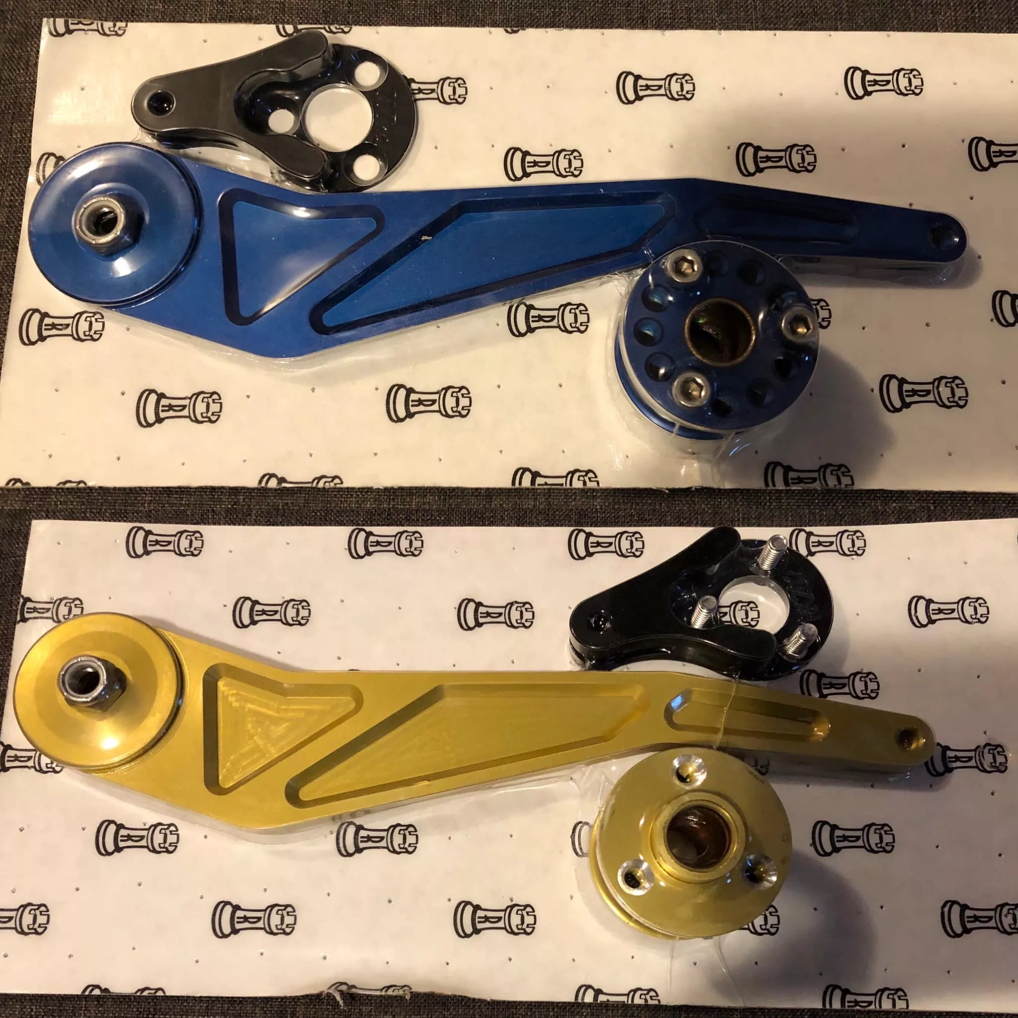 HARLEY BAGGER BILLET BRAKE ARMS (BLOWOUT DEAL)