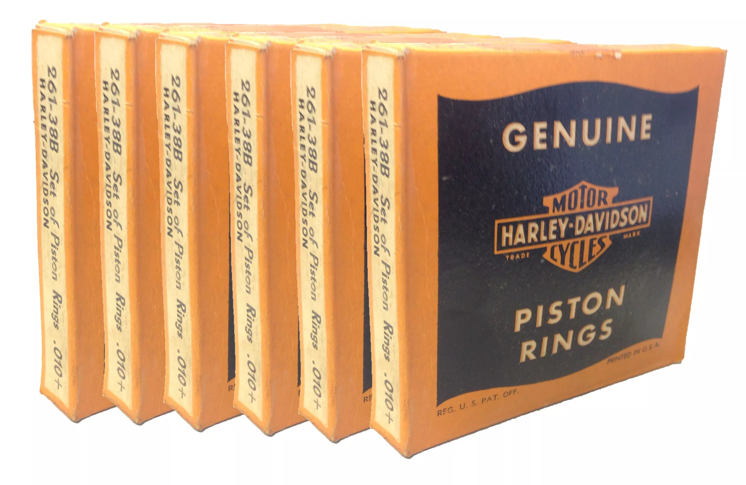 Harley-Davidson Piston Rings Sets WWII Era Parts | 261-38B (+.010) | 6 Sets
