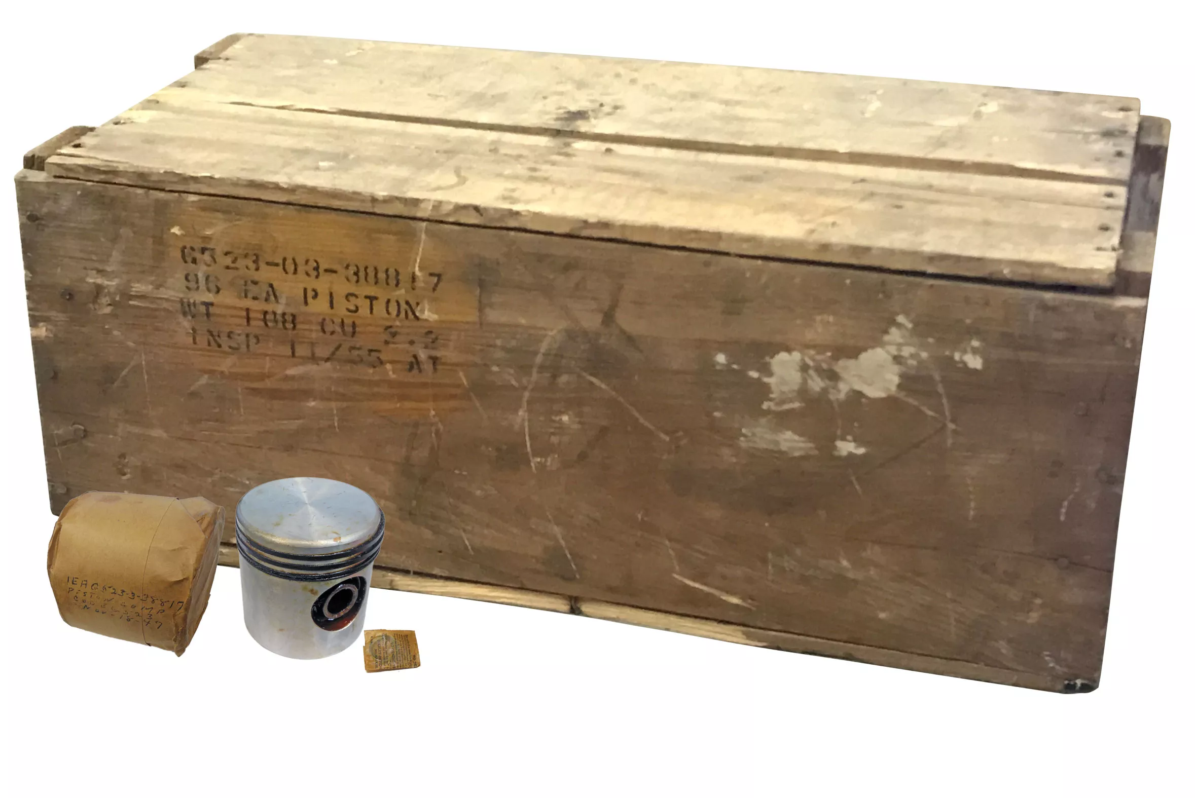 Harley-Davidson Piston Set with Rings WWII Era Crate | 253-29D (+.010) | 96 Pistons