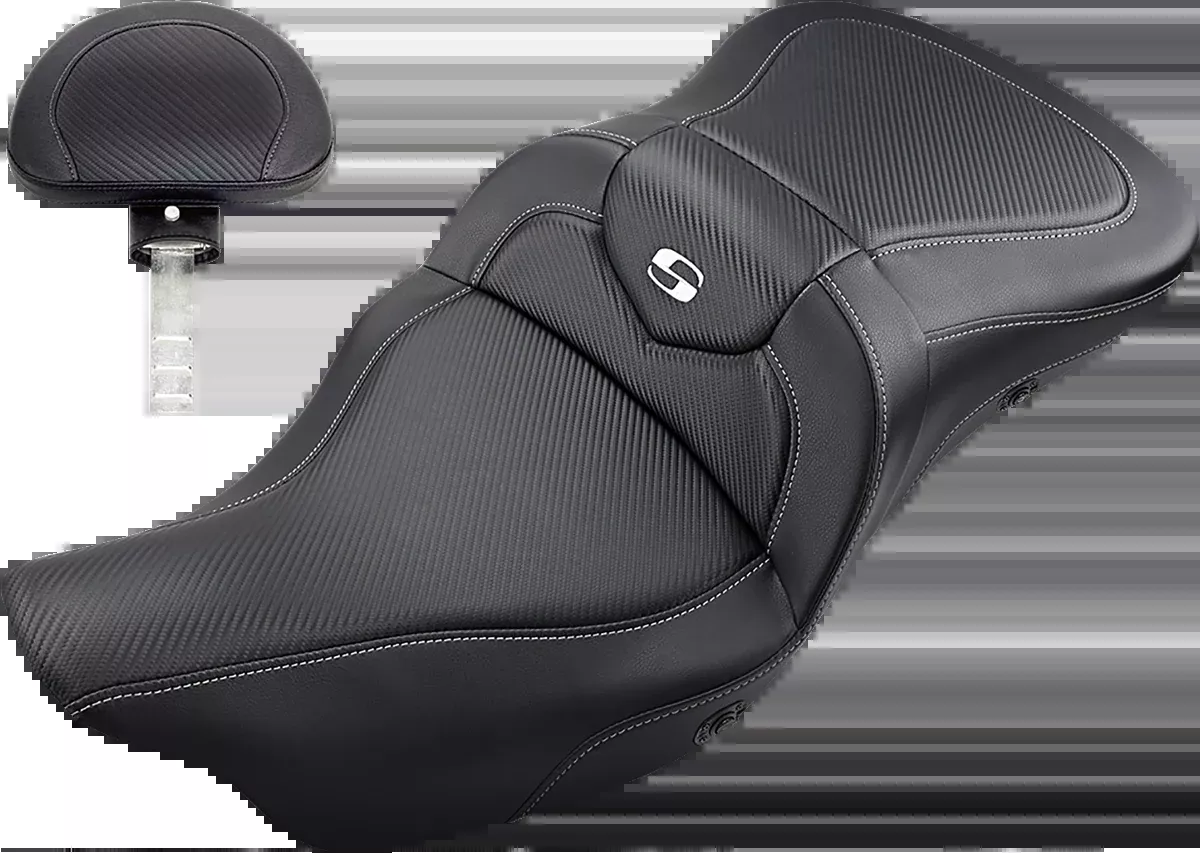 Heated Roadsofa™ Seat – Carbon Fiber – w/ Backrest – FL ’08-’24