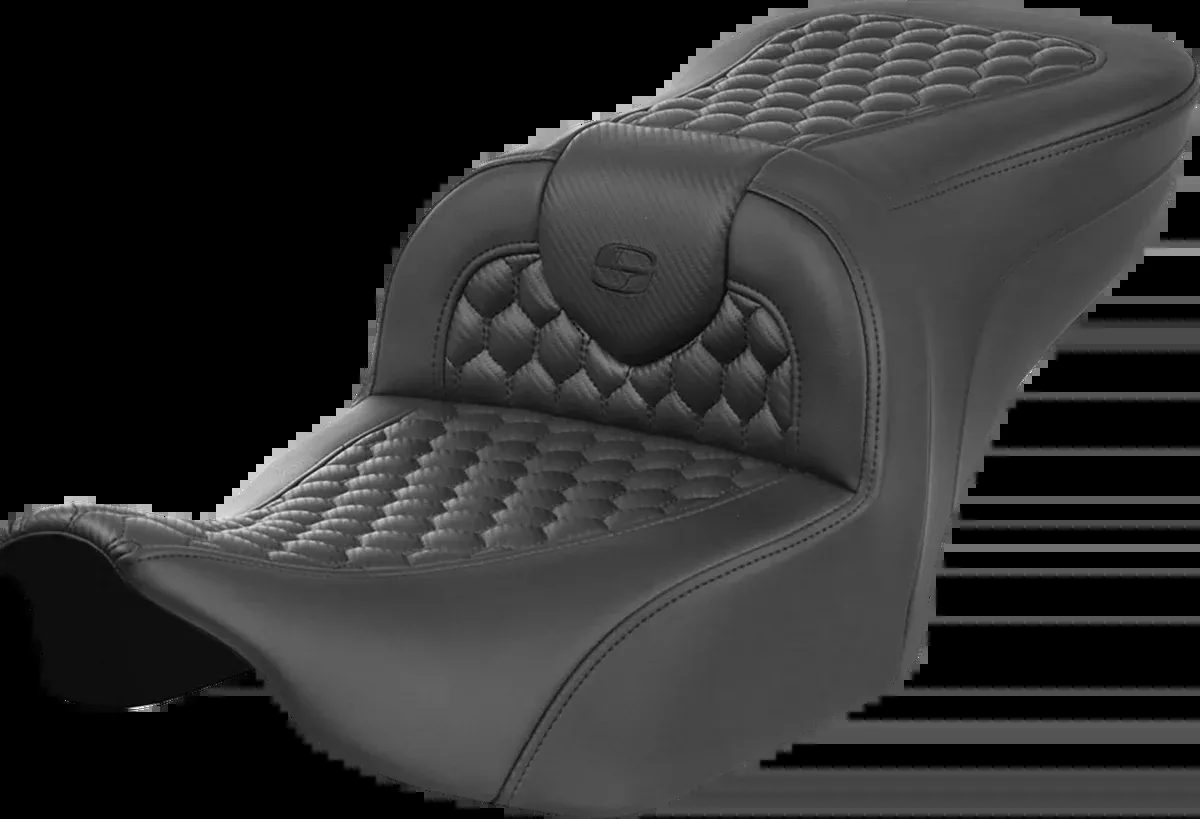 Heated RoadSofa™ Seat - Honeycomb Stitch - w/o Backrest - FLH/FLT '23-'24