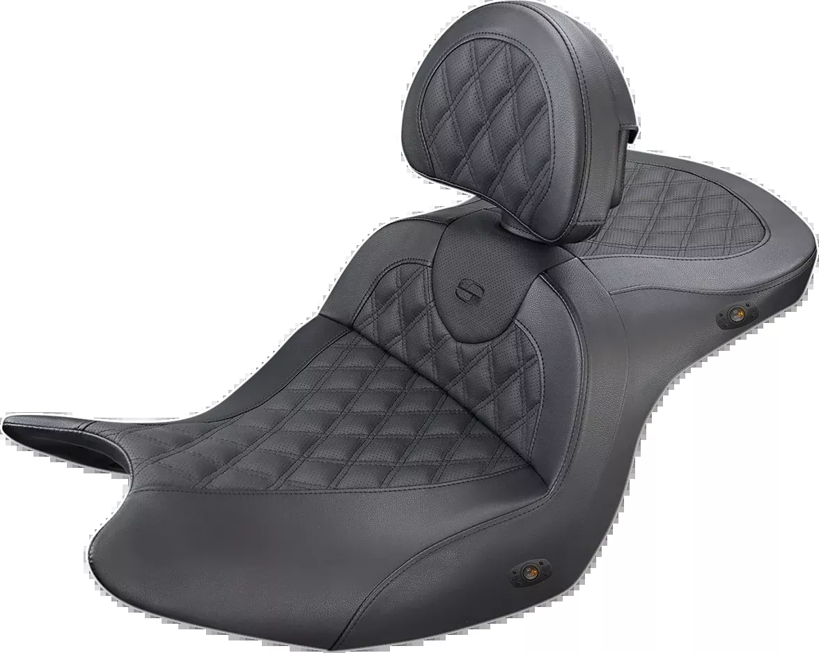 Heated Roadsofa™ Seat – Lattice Stitch – w/ Backrest – GL