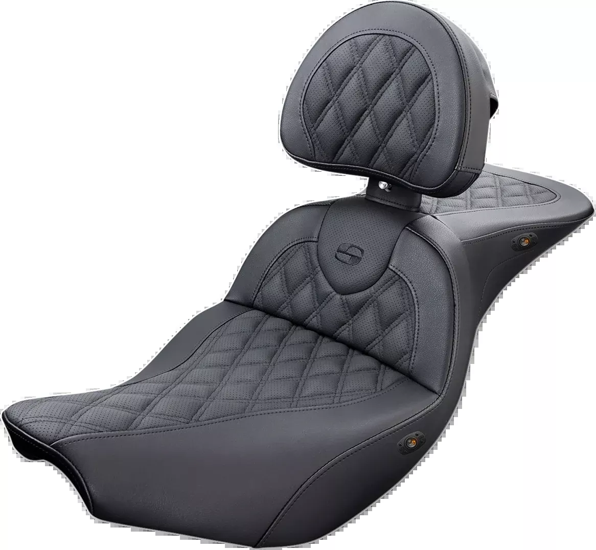 Heated Roadsofa™ Seat – Lattice Stitch w/ Backrest – Indian