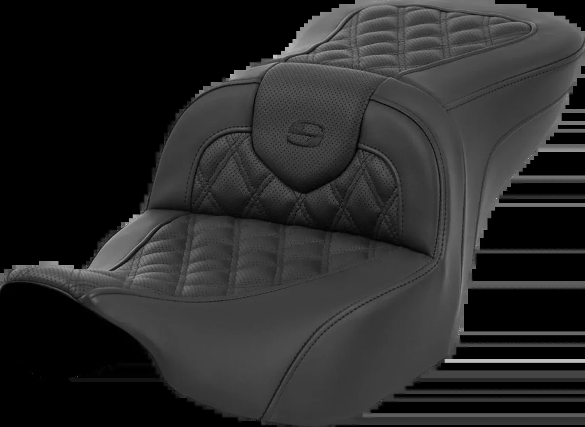 Heated Roadsofa™ Seat - Lattice Stitch - w/o Backrest - FLT/FLH '23-'24