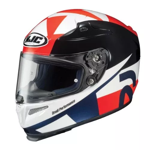 HJC RPHA-10 Ben Spies Replica III Full Face Motorcycle Helmet – Red/White/Blue, X-Large