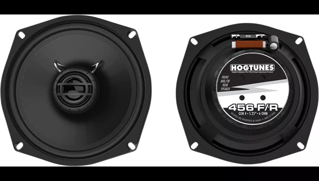 Hogtunes Front or Rear Gen4 6 Ohm Speakers for Harley 1998-2005 Touring Models
