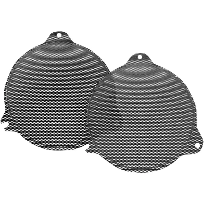 Hogtunes Thick Mesh Front Fairing Speaker Grilles Harley Batwing Models 14-19
