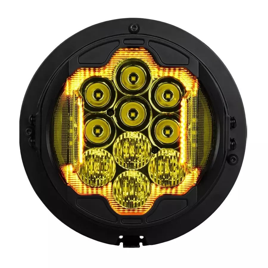 Hogworkz 7″ LED Goldtooth Performance Headlight for Harley Davidson Touring, Trike and FLD Switchback