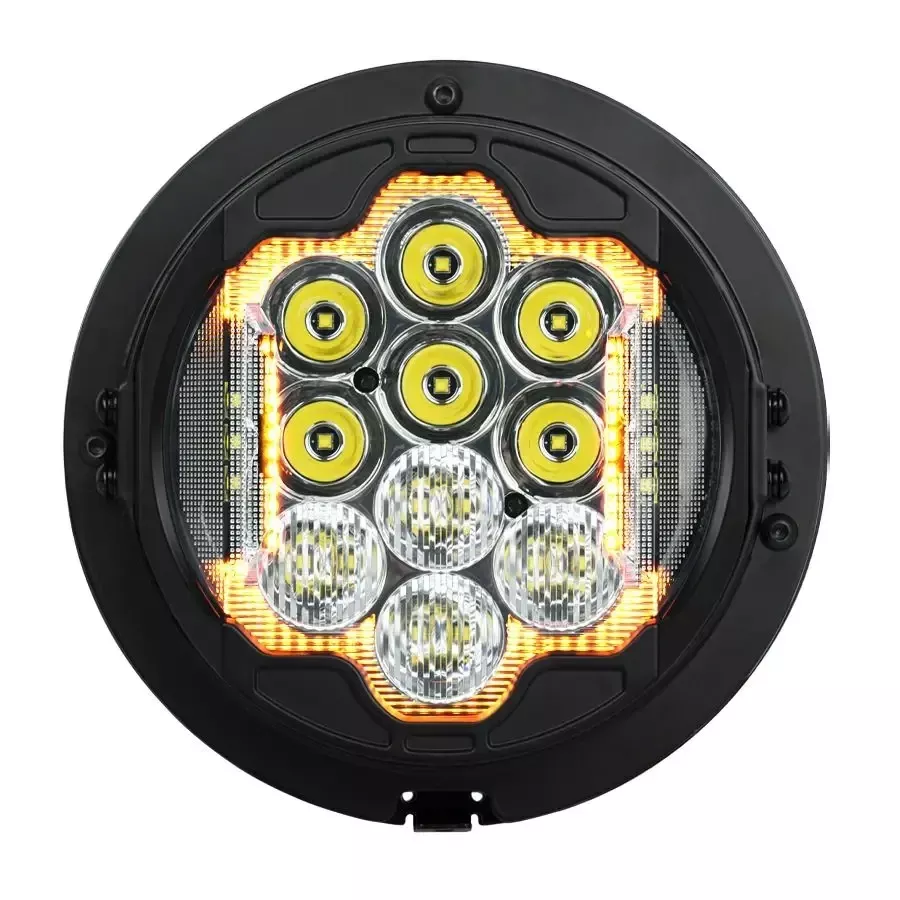 Hogworkz 7" LED Silvertooth Performance Headlight for Harley Davidson Touring, Trike and FLD Switchback