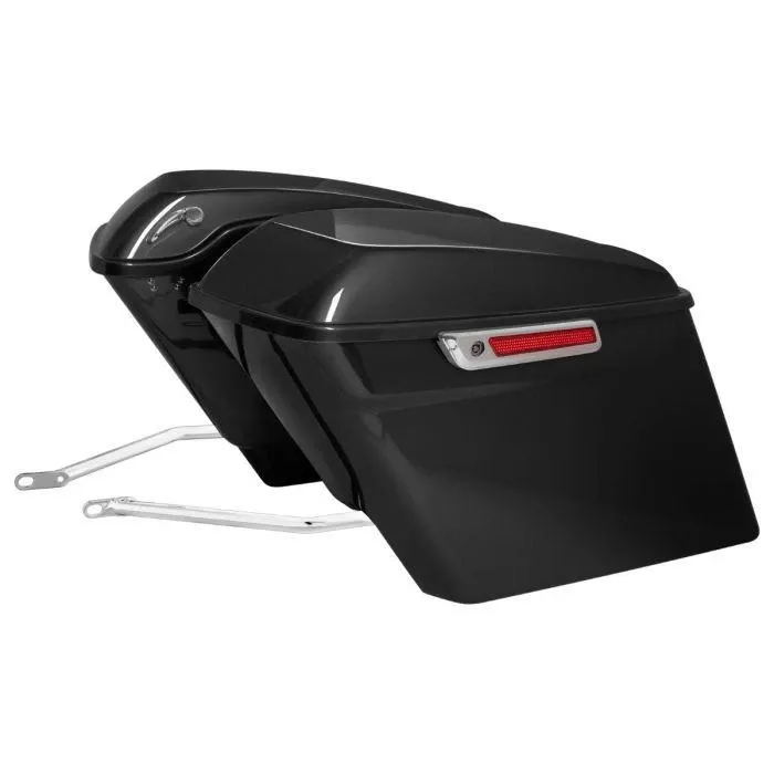 Hogworkz Color Matched Stretched Saddlebag Conversion Kit w/ Chrome Hardware for ’18-25 Harley Davidson Softail Models (See Fitments)