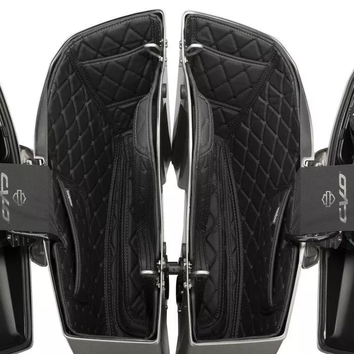 Hogworkz Saddlebag Liners for '23-Up Harley Davidson CVO Road Glide and CVO Street Glide Models with amplifiers (Select Stitching Color)