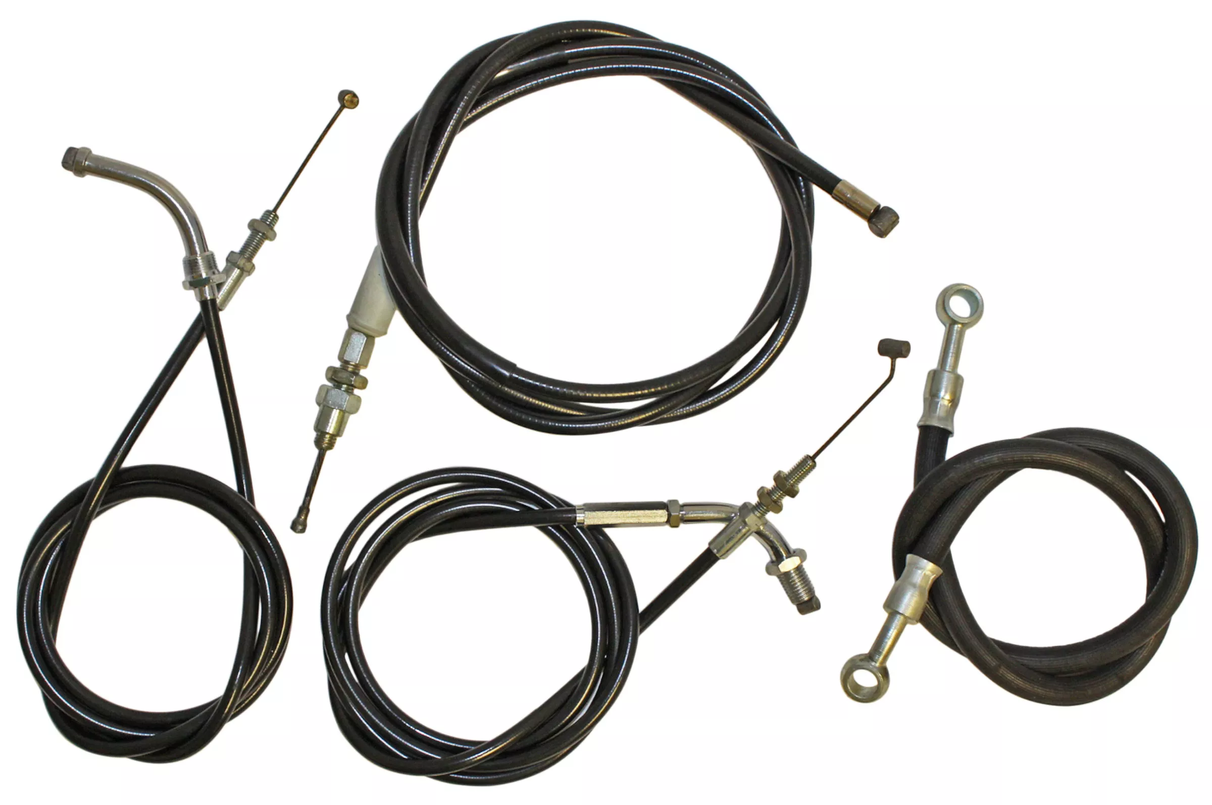 Honda CB750 High Bar Cable Kit - 4 Cables (Throttle, Clutch, Brake)