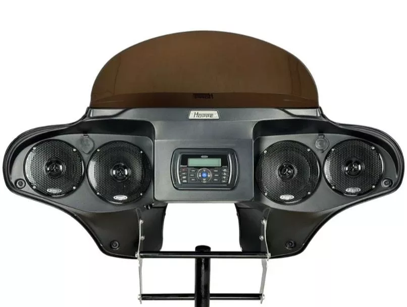 Hoppe 5566 Audio Fairing for ’96-Up Harley Davidson Road King Models