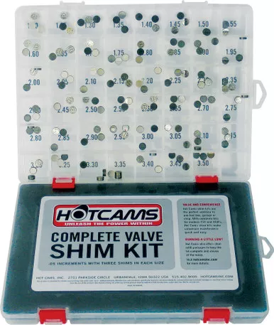 Hot Cams Valve Shim Kit 141Pc Hon/Kaw/Suz/Yam – HCSHIM02