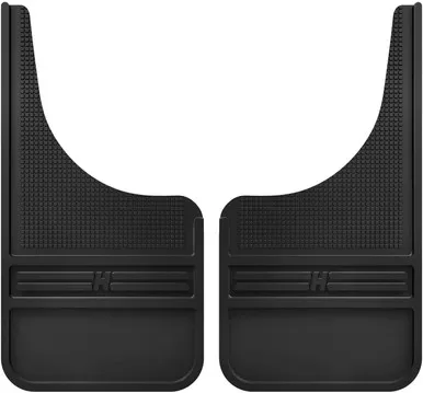 Husky Liners – 55000 Rubber Front Mud Flaps – 12IN w/o Weight, Black