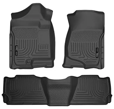 Husky Liners 98261 Weatherbeater Front & 2nd Seat Floor Mats, Black
