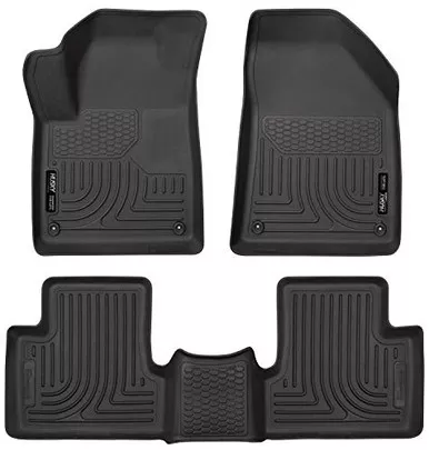 Husky Liners – 99091 Weatherbeater Front & 2nd Seat Floor Mats, Black