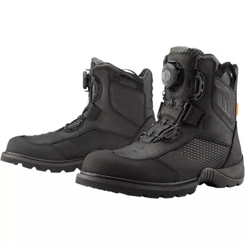 Icon Stormhawk Waterproof Riding Boots – Black