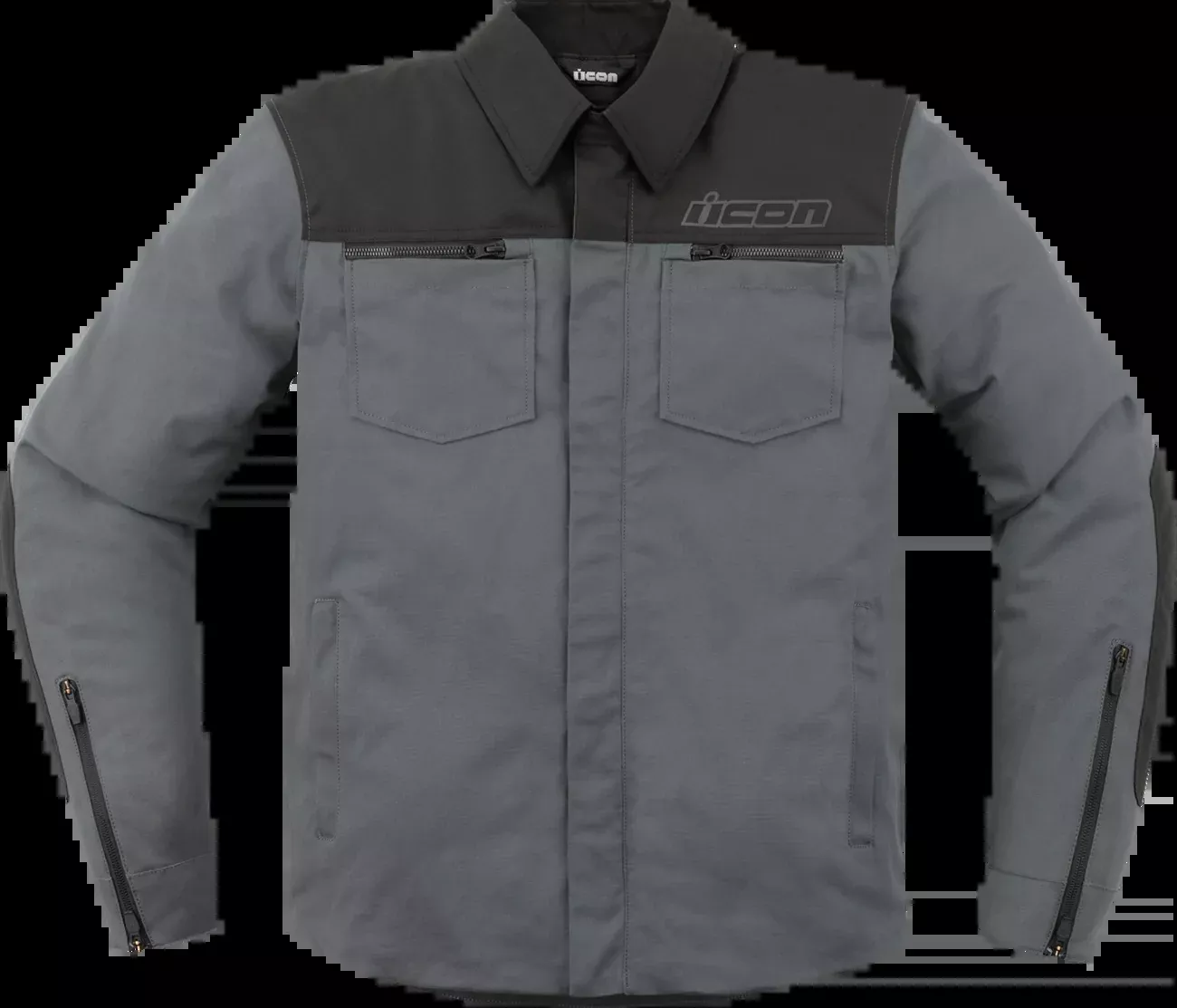 Icon Upstate Canvas CE Jacket – Gray – Large-28206243
