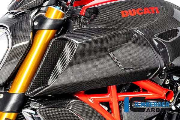 Ilmberger Carbon Air Tube Cover Left Side Ducati Diavel 1260
