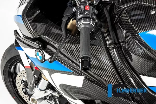 Ilmberger Carbon Badge Holder Left BMW S 1000 RR From 2019 - Twill Gloss
