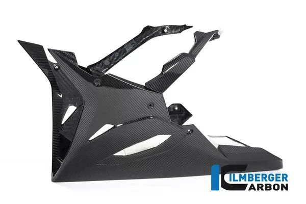 Ilmberger Carbon Belly Pan For Full Racing Exhaust BMW S 1000 RR Street From 2019 – Twill Gloss