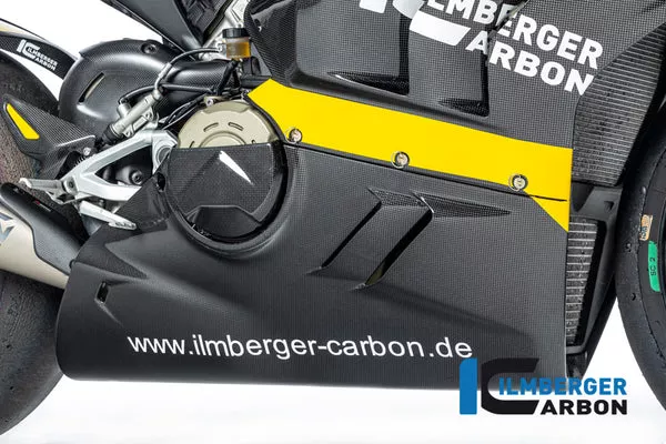 Ilmberger Carbon Belly Pan For Low Exhaust Ducati Panigale V4 S 2022 Racing