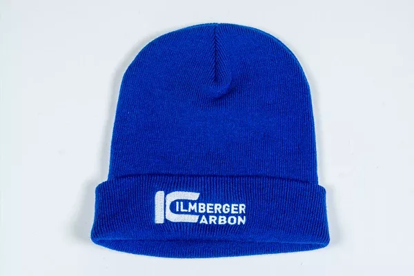 Ilmberger Carbon Blue Beanie With Double Cuff