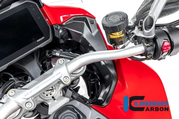Ilmberger Carbon Cover Near The Instruments Right Side Ducati Multistrada V4 2021-2026 – Plain Matte