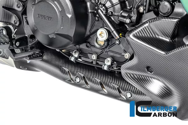 Ilmberger Carbon Exhaust Heat Shield At Collector Ducati Diavel Bentley – Plain Matte