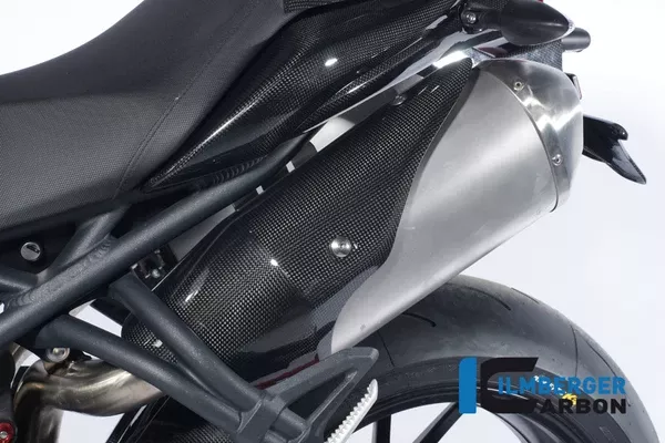 Ilmberger Carbon Exhaust Heat Shield End Cap Left For Triumph Speed Triple 1050