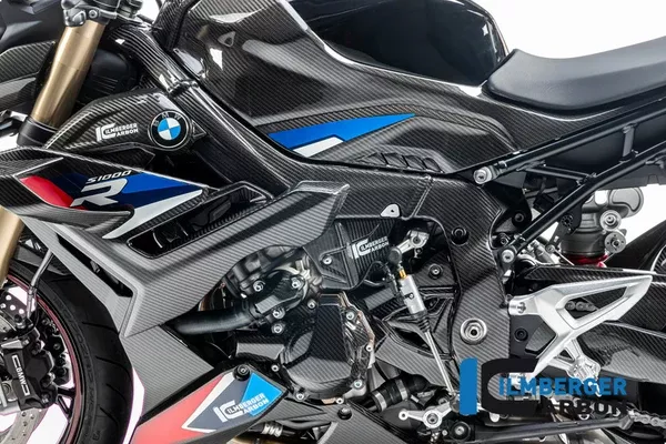 Ilmberger Carbon Frame Cover Left Side BMW S 1000 R From 2021 / M 1000 R From 2023 - Twill Gloss