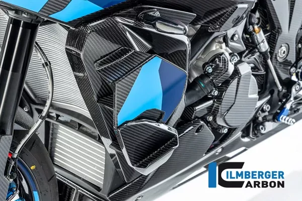Ilmberger Carbon Radiator Cover Left BMW M 1000 XR 2024 – Twill Gloss