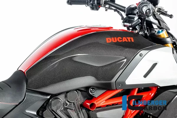 Ilmberger Carbon Tank Cover Right Side Ducati Diavel 1260
