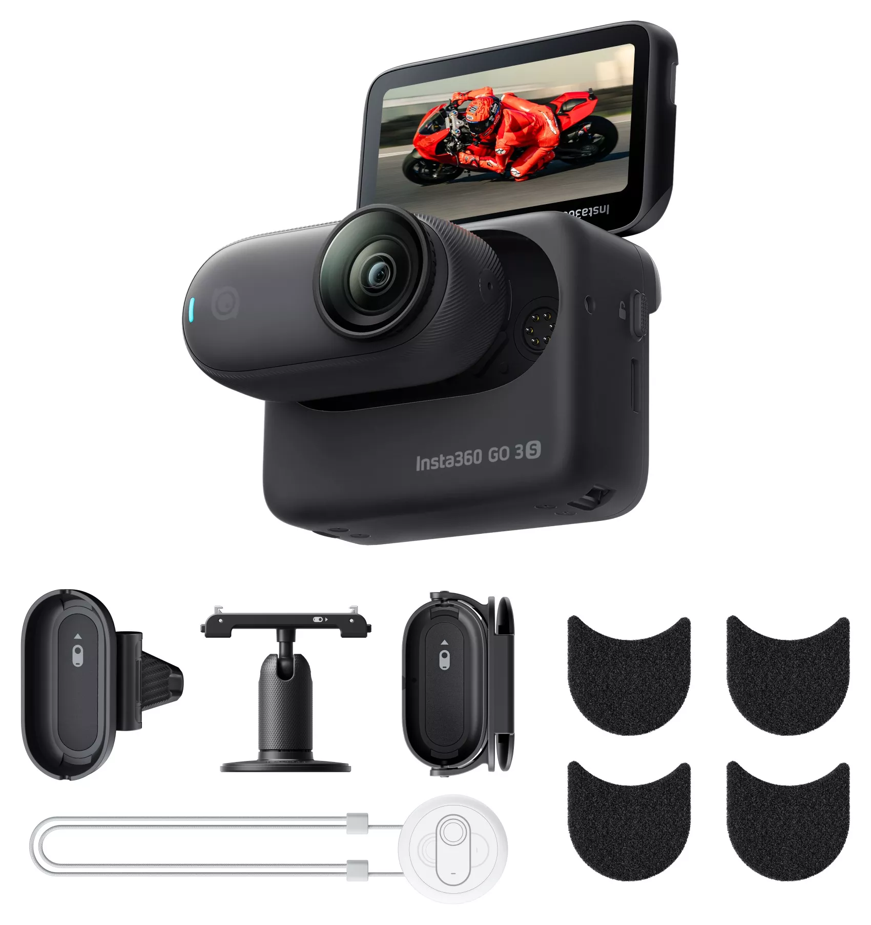 Insta360 GO 3S In-Helmet Mount Bundle 128 GB