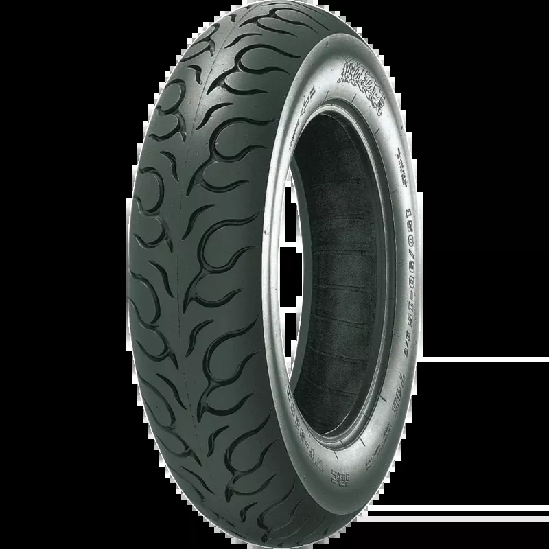 IRC REAR TIRES WILD FLAME TREAD PATTERN BLACKWALL