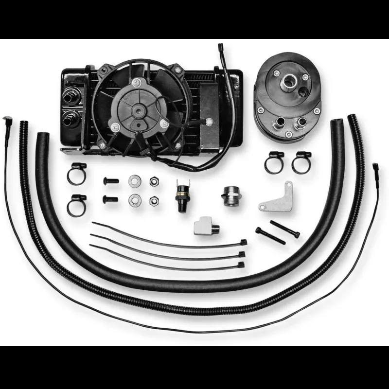 JAGG OIL COOLERS (LOW MOUNT FAN ASSIST) HARLEY BAGGERS 99-16