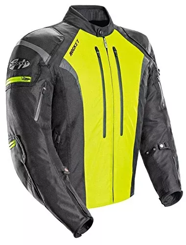 Joe Rocket 1651-5603 Atomic Men’s 5.0 Textile Motorcycle Jacket (Hi-Viz, Medium)