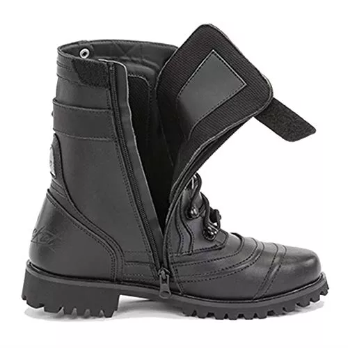 Joe Rocket Ladies Black Combat Leather Boots