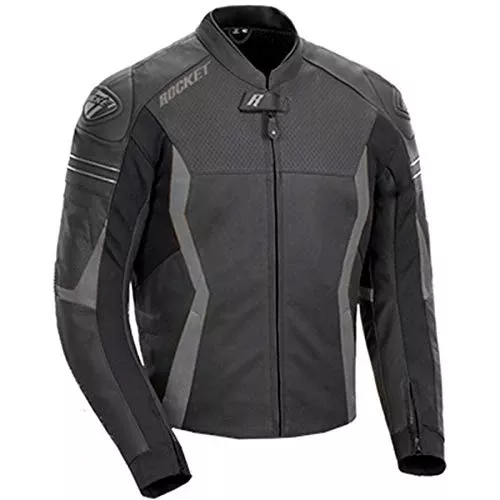 Joe Rocket Men’s GPX Sport Black and Blue Leather Armor Jacket